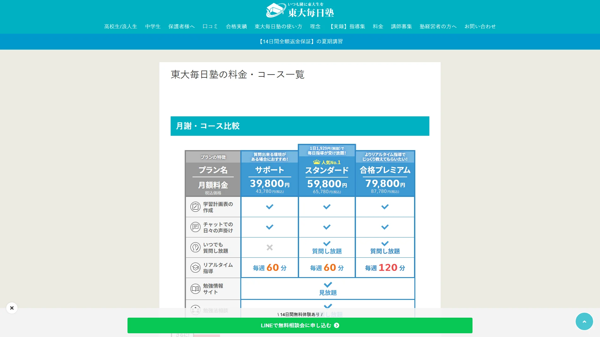 東大毎日塾の公式サイト